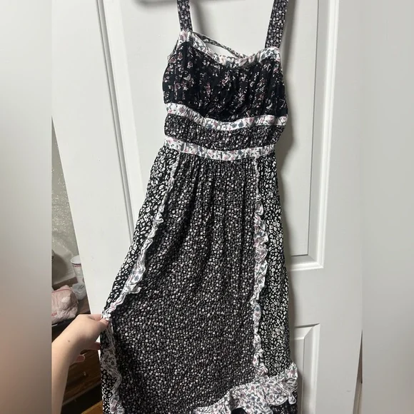 Free People Black and White Floral Dress - Picture 3 of 4